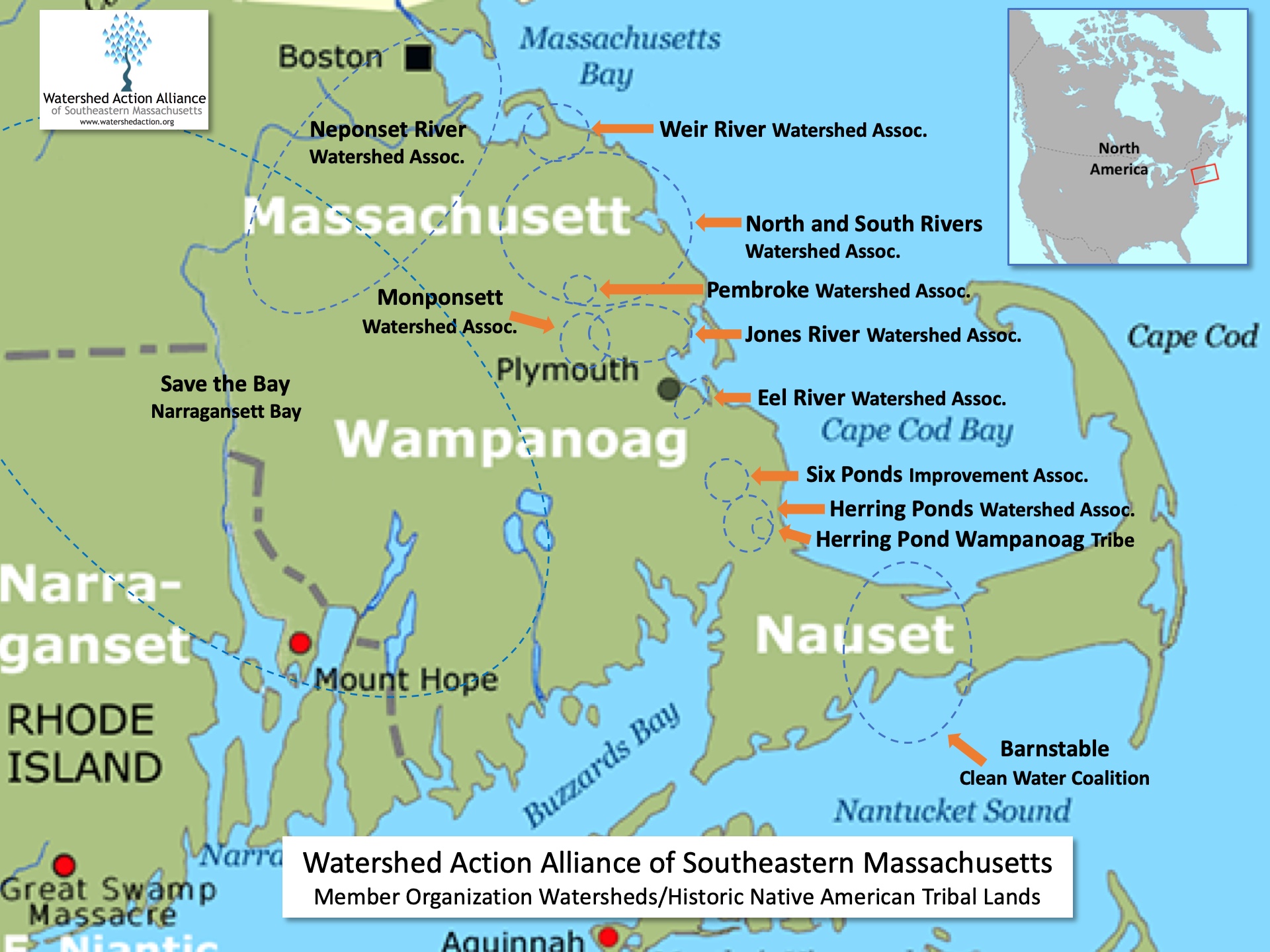 Map of WAA member organizations